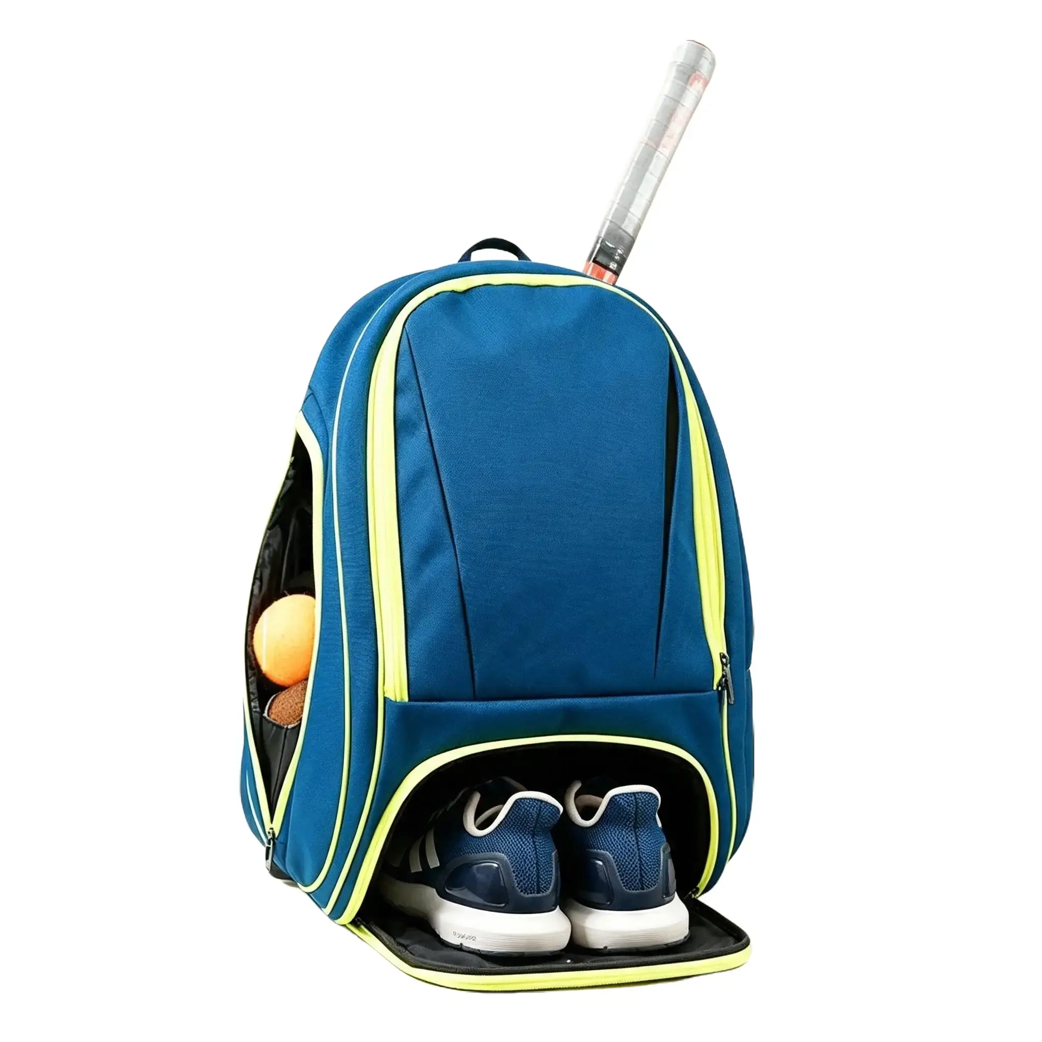NEW Waterproof Sports Backpack - Large-Size, All-Seasons, Separate Shoe Compartment, Tennis Racket Holder, Gym & Badminton Gear Bag