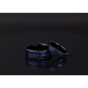 Galaxy - Couple Set Rings, 8mm & 4mm