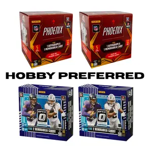 PYT BREAK #408 (x4 BOXES) - (X2) 2025 Optic Football HOBBY Preferred Boxes, (X2) 2025 Phoenix Football HOBBY Preferred Boxes - DOWNTOWN, UPTOWN, COLOR BLAST!