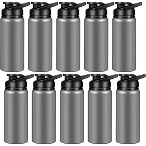 Water Bottle Bulk 20 oz Aluminum Reusable Bottles Lightweight Snap Lid Water Cups Easy Carry Leak Proof Travel Tumbler for Gym Sports Camping Hiking Fishing