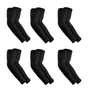 6 Pairs of Protective Arm Gaiters for Outdoor Activities - UPF 97% Sun Protection, Breathable Moisture Wicking Cooling Sleeves, Elastic Fit