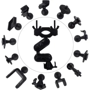 Professional Rearview Mirror Dash Cam Mount Holder - Fits 99% On-Dash Cameras with Various Joints