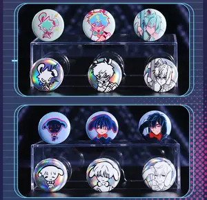 Alien Stage Rabbit Series Little Badge Blind Box - 6pcs Set Cute Anime Pins, Official Random Collectible Merchandise Kawaii Collectible for Fans