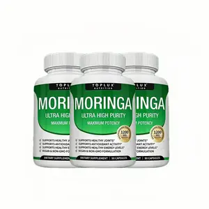 【3 PACK】Nutrition Moringa Capsules 1200mg PureMoringa Powder for Immune & Gut Health 90 Capsules Herbal Supplement Daily Suppor