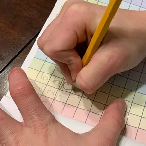 Colorful 1/2 Grid Paper Notebook