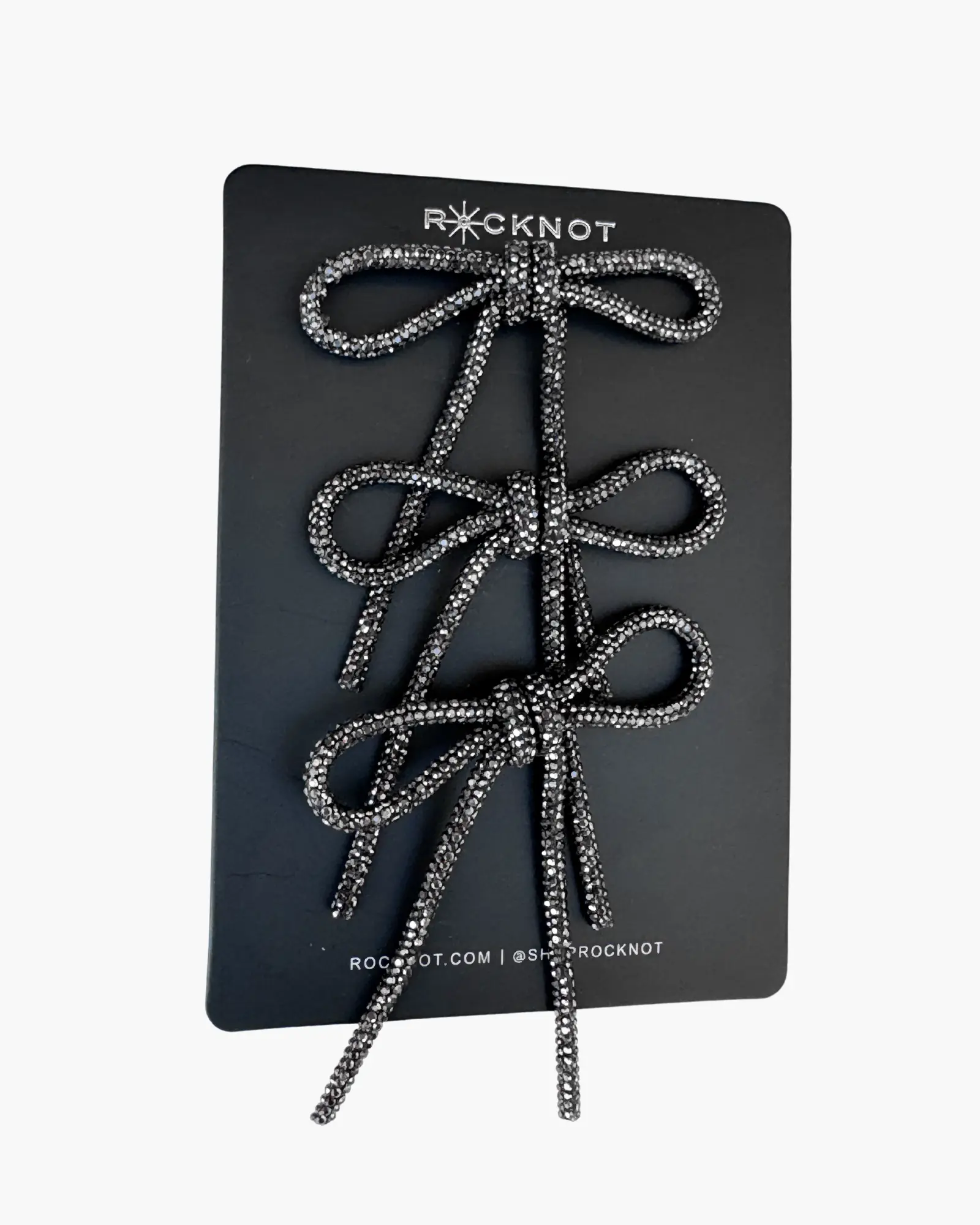 MAGIC BUTTONS - 3 Bows - Gunmetal