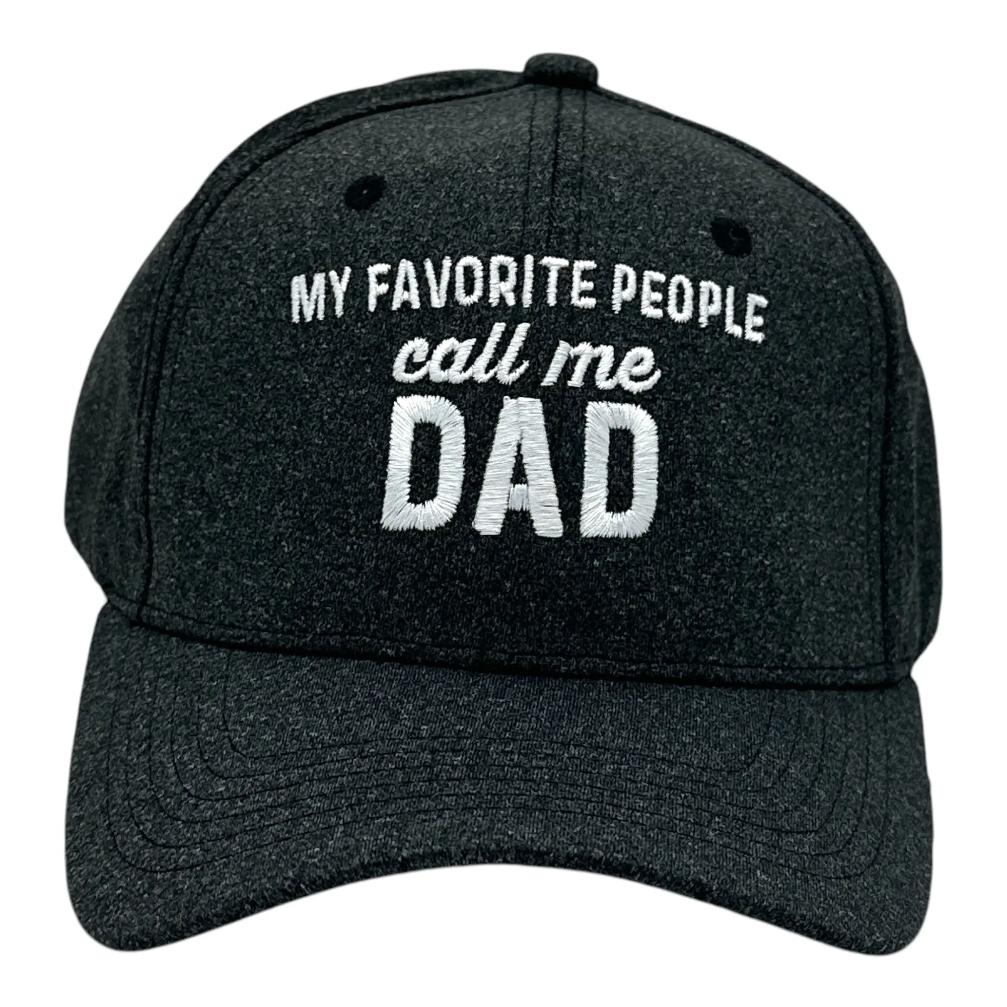 My Favorite People Call Me Dad Hat Funny Sarcastic Fathers Day Graphic Novelty Cap Funny Hats Dad Joke  Novelty Caps for Men Black - Standard