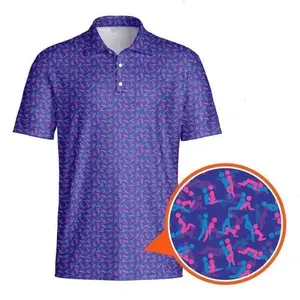 Exercise In The Midnight Blue Golf Polo Shirt Unique Polo Sizes S-5XL Gift for Him Casual Breathable Funny Polo Shirt