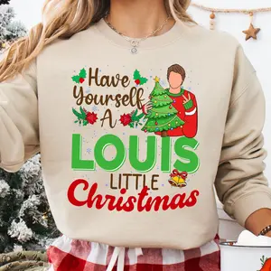 Have Yourself A Louis Little Christmas One Direction PNG, Christmas png, Family Christmas Png, Merry Christmas PNG Ugly Sweatshirt Xmas XU