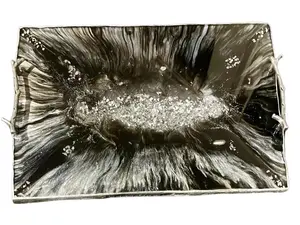 Resin Tray -  Handmade decorative- Unique resin tray Plates Personal