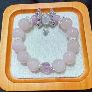 Natural rose quartz bracelets DIY gifts Women's gifts Birthday gifts Charming bracelets