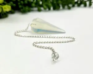 Opalite Pendulum w/Silver Plated Chain