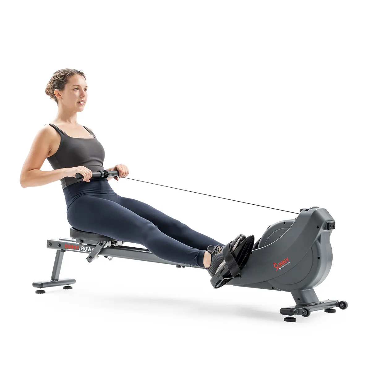 SUNNY Dual Rail Magnetic Rowing Machine Rower for Home Gym Fitness Workout Quiet Smooth Full Body Cardio Exercise Equipment with Adjustable Magnetic Resistance LCD Monitor Ergonomic Seat Compact Space Saving Design for Strength Endurance Low Impact Train SUNNY Dual Rail Magnetic Rowing Machine Rower for Home Gym Fitness Workout Quiet Smooth Full Body Cardio Exercise Equipment with Adjustable Magnetic Resistance LCD Monitor Ergonomic Seat Compact Space Saving Design for Strength Endurance Low Impact Train