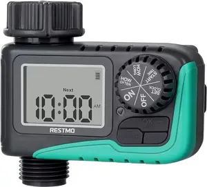 Sprinkler Timer, Programmable Water Timer for Garden Hose, Outdoor Faucet, Drip Irrigation and Lawn Watering System, Compact Design | Automatic Digita