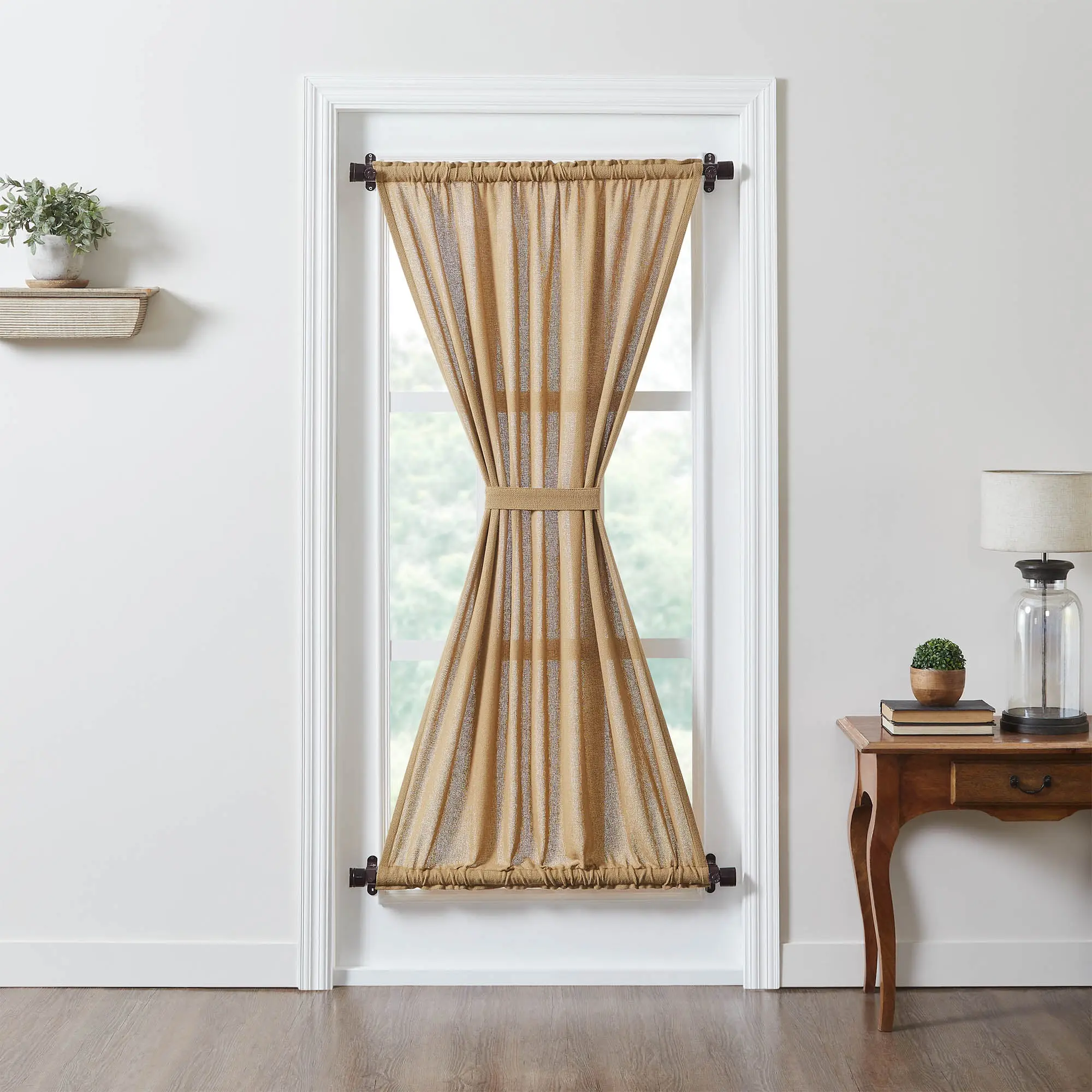 Baxter Burlap Natural Door Panel Curtain