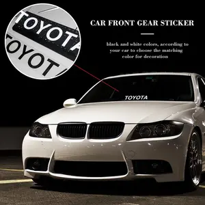 Toyota Car Side Badge Logo Letter Sticker, Compatible with Corolla Crown Camry Avensis Auris Rav4 Yaris, Automotive Styling Accessories