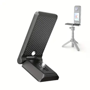 Foldable Magnetic L-Shaped Stand Base, 1/4 Inch Screw Hole, Compatible with Insta360, Dji Pocket 3, Gopro, Quick Release Tripod Adapter