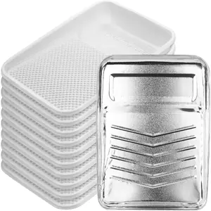 Bates 9 inch paint tray with 10 plastic liners disposable paint roller trays for walls