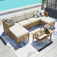 5-Piece, White Cushions