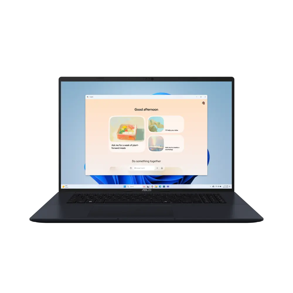 ASUS Vivobook 18 (M1807) Copilot+ PC Laptop, 18" WUXGA (1920x1200) 144Hz Display, AMD Ryzen AI 9 465, 32GB RAM, 1TB SSD, Windows 11 Home, Quiet Blue (M1807GA-DB99)