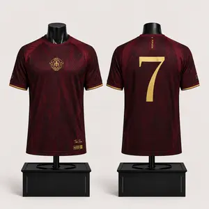 Portugal Black Gold Match Shirt – Ronaldo #7 Soccer Jersey, Classic Football Fan Apparel, Athletic Performance Wear