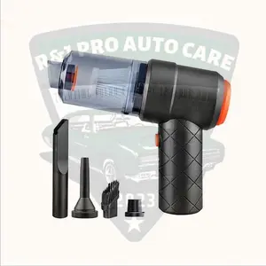 R&J PRO Auto Care V12 Portable Wireless Car Vacuum - Compact Lightweight 690000Pa Suction 0.5L Dust Cup Capacity Black Color
