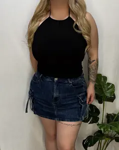 Kaylie Halter Top (Black)
