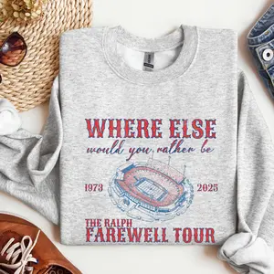 The Ralph Farewell Buffalo Football Graphic Sweatshirt, Ralph Stadium Final Season Lets Go Buffalo Football Friend Bill Sweatshirts For Men & Women - A Perfect Gift for Fans