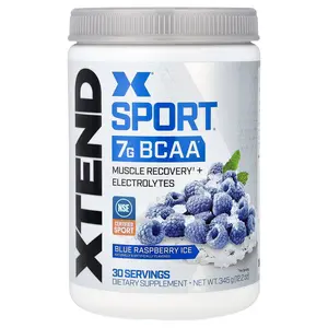XTEND Sport®, 7G BCAA, Blue Raspberry Ice, 12.2 oz (345 g) XTEND Sport®, 7G BCAA, Blue Raspberry Ice, 12.2 oz (345 g)
