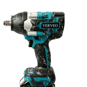 VERVEO electric tool, 1000N. M brushless high torque impact electric wrench, professional heavy-duty impact wrench, efficient tool for truck/tractor/car nut disassembly, household, maintenance, etc., a bit heavy