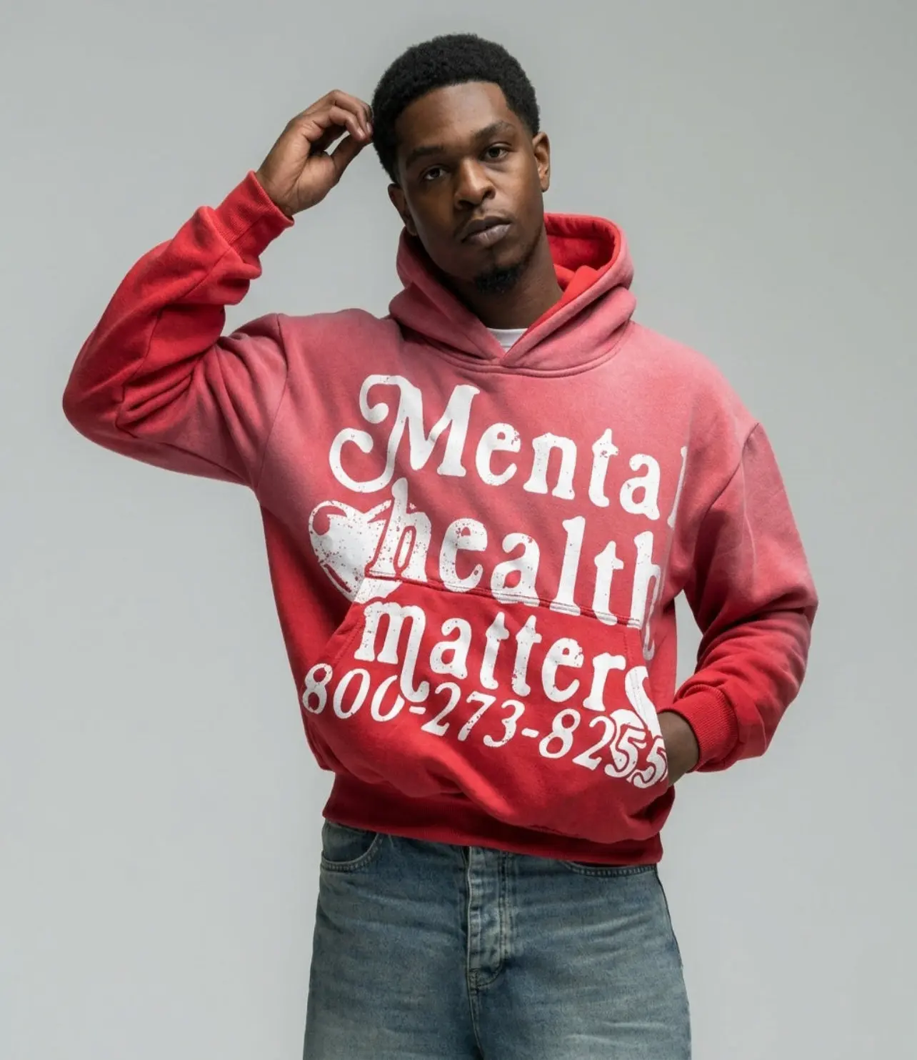 Mental Health Matters Hoodie - Red