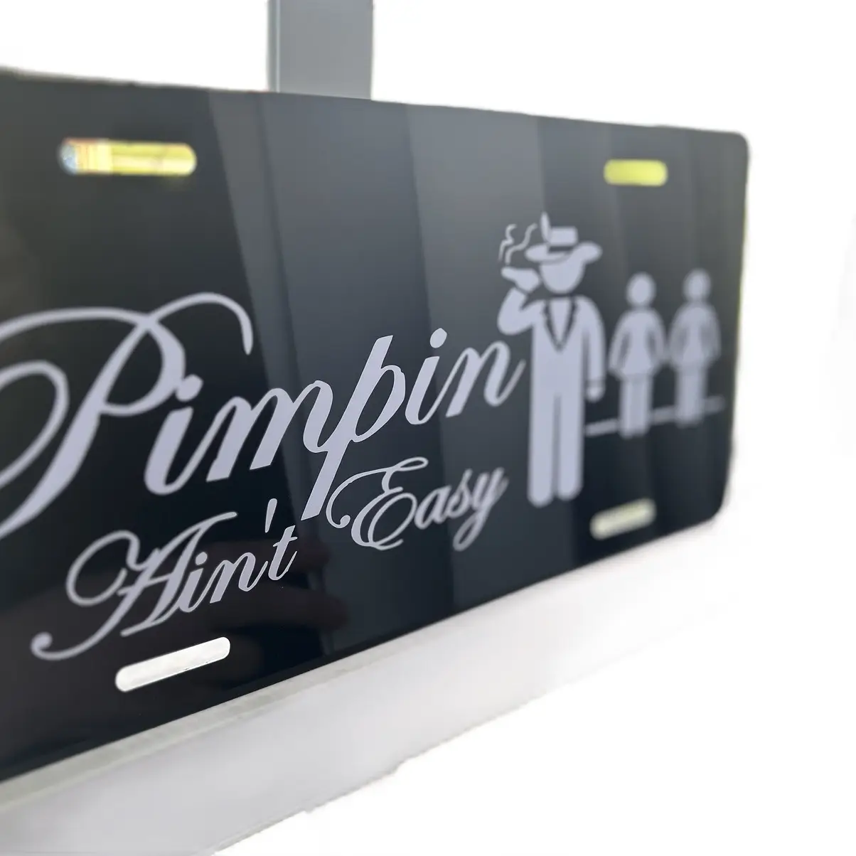 Pimpin ain’t easy license plate