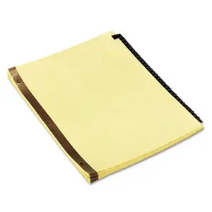 Universal  Leather-Look Mylar Tab Dividers 31 Numbered Tabs Letter Black/Gold Set of 31
