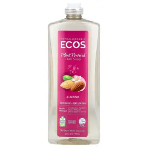 Earth Friendly Products Ecos®, Plant Powered Dish Soap, Almond, 25 fl oz (739 ml)