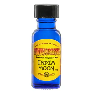 1x Wild Berry India Moon Oil - Premium Home Fragrance Scented Aromatherapy Essential Perfume Diffuser Refill Room Deodorizer Mist Liquid Warm Rich Exotic Aroma Relaxing Zen Meditation Spiced Earthy High Quality Concentrated Long Lasting 1ct