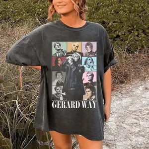 Gw Tshirt Sweatshirt Hoodie Gerard Way Vintage Shirt Gift For Men And Women Hoodied Breathable Cotton Hoodies