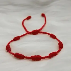 Enchanted Protection Bracelet - Red Cord with Knots for Protection Wearable Accessory