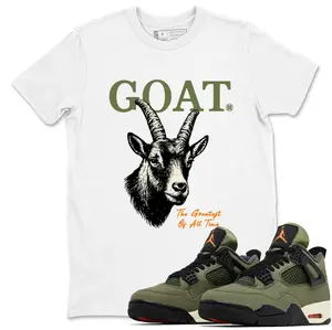AJ 4 OG Olive Shirt, OG 4s Olive Outfit, Military Green Shirt, Gildan 5000 Unisex Shirt, 100% Cotton, Unique Graphic Tee, Comfortable Everyday Wear