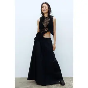 H&M Cotton poplin maxi skirt