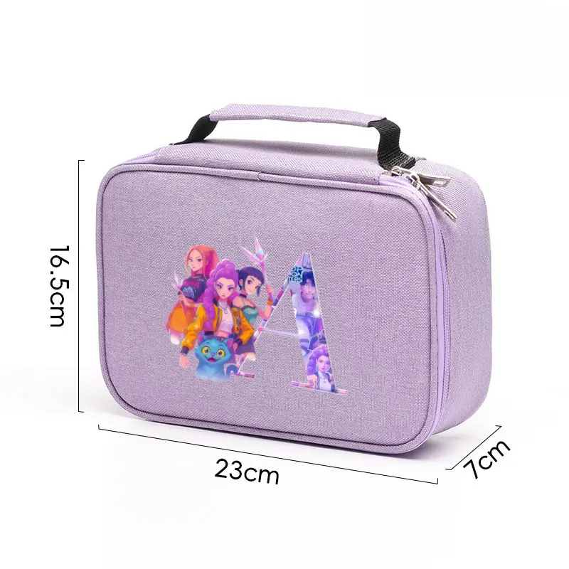 2026 New KPOP Hunter Girls Group Waterproof Pencil Case Large Capacity Sketch Pencil Bag Stationery Storage