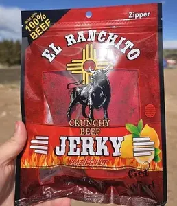 Blazing Hot NEW LOOK El Ranchito Crunchy Beef Jerky Net Wt. 2 oz