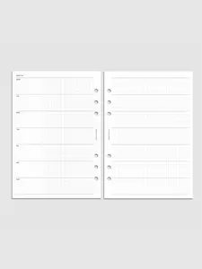 Hobonichi Style Weekly Layout Planner Inserts