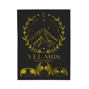 Velaris City ACOTAR Blanket Velaris Court Of Dreams Blanket The Night Court Blanket SJM Merch City of Starlight Blanket Velaris Blanket