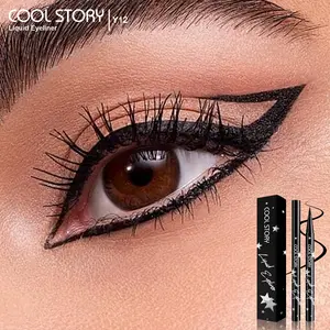 Cool Story Liquid Eyeliner Pen - Waterproof Smudge Proof Long Lasting Black Liner for Precise Application