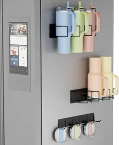 Fridge Magnetic Cup Holder for Stanley 40 oz with Handle with 6 Hook