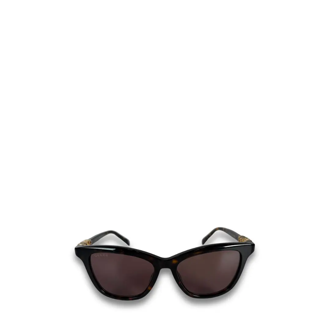 Pre-owned Gucci Tortoiseshell Cateye Sunglasses