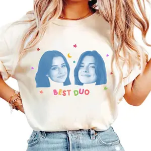 Custom Best Duo Shirt, Custom Photo And Text Bestie Shirt, Birthday Gift for Friend, Friendship Gift, BFF Birthday Gift Idea, Couple Photo