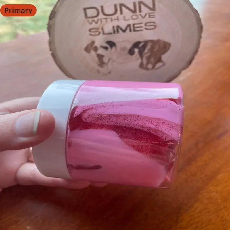 Valen-Slime sparkles valentines slime