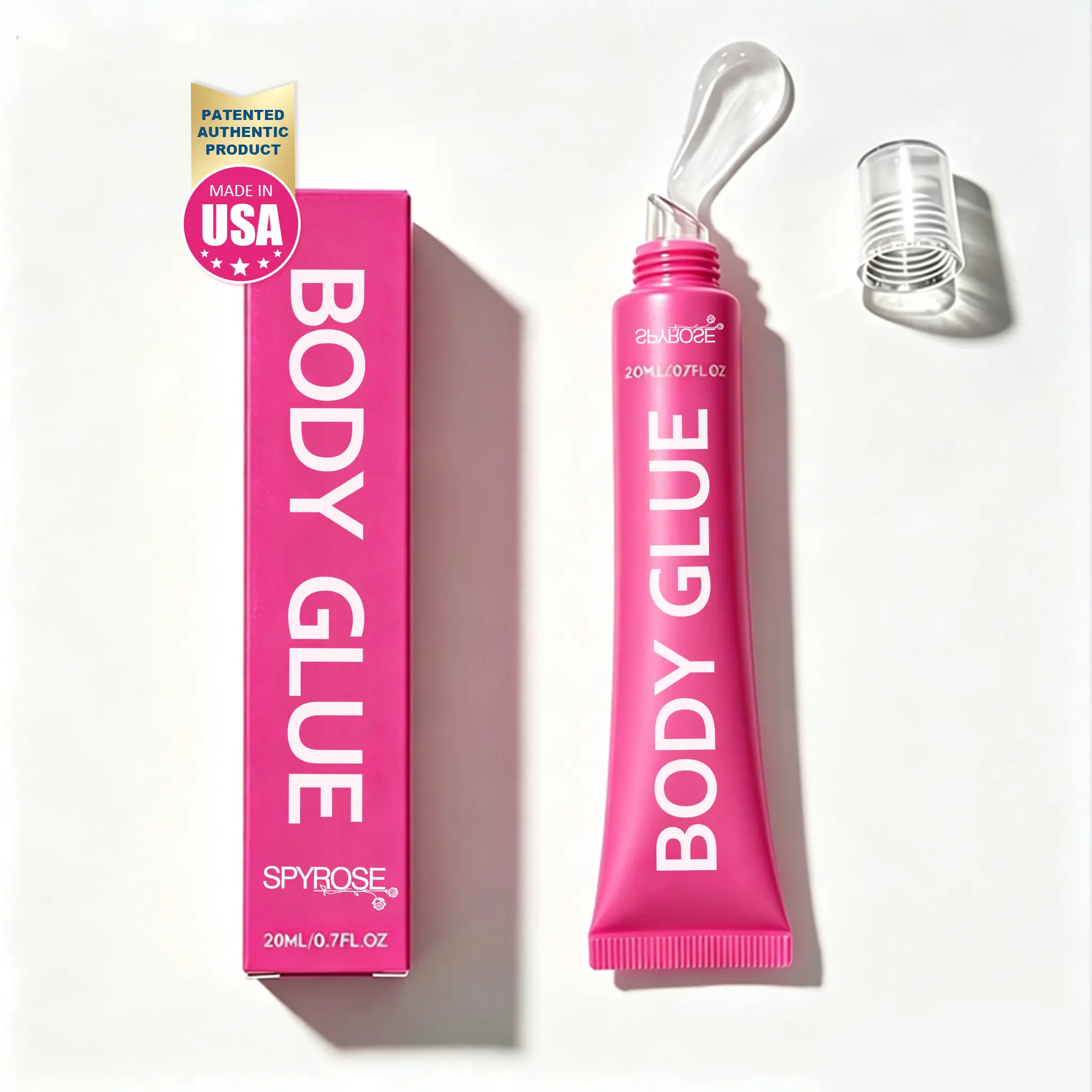 Body Adhesive 20ml - Body Glue Long-lasting adhesion, waterproof & sweat-resistant. Easy to remove without residue. Ideal for women's strap dresses, bikinis & other garments as a body adhesive  Bra Womenswear Fashion Clothes