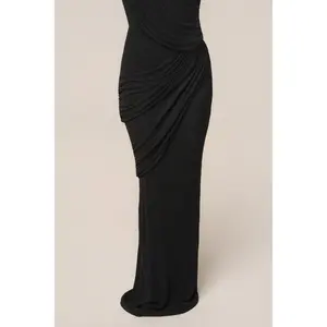 Black Paradise Hills Maxi Skirt